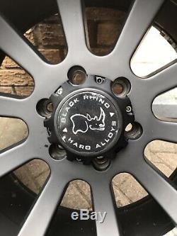20 Ford Ranger Wildtrak Black Rhino Heavy Duty Alloy Wheels Black Matt