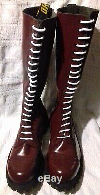 20 hole cherry red Ranger boots size 12 EU 46 skinhead skin skins Oi Heavy Duty