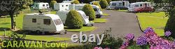 21 -23ft Heavy Duty 3 Ply Breathable Water Resistant Caravan & Hitch Cover. C369