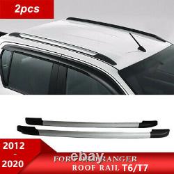 2X Car Roof Rail Bar Luggage Carrier Roof Rack For Ford Ranger Double Cab T6 T7