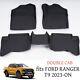 3PCS Rubber Floor Mats Accessories For Ford Ranger 2023-2024 T9 Wildtrak Raptor