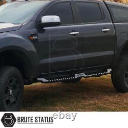 Black S32 Side Steps for Ford Ranger 2023+ T9 Running Boards Heavy Duty