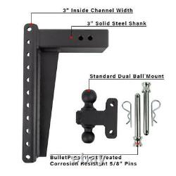 BulletProof Hitches Heavy Duty 3.0 Solid Shank 16 Drop/Rise 22,000 LBS Hitch