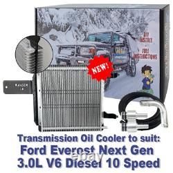 Dual Heavy Duty Transmission Oil Cooler Kit to suit Ford Everest Next Gen 3.0