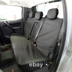 Fits Ford Ranger T6 (2018) Front & Rear Seat Covers And Floor Mats 521 155 156 B