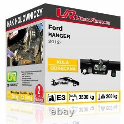 Fixed Towbar + 12N Wiring Fits Ford RANGER 14096/SF