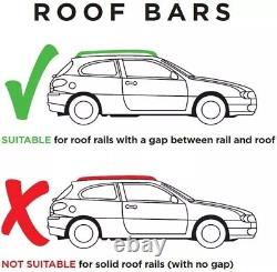 For Ford Ranger 2011+ Aluminium Roof Rack Cross Bars Lockable 2 Keys 90kg