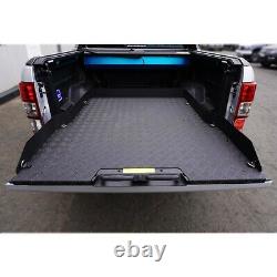 For Ford Ranger T6 Dcab 12-19 Heavy Duty Load Bed Metal Sliding Tray In Black