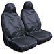 For Ford Ranger Wildtrack 16+on Heavy Duty Black Waterproof Car Seat Covers x 2