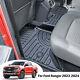 For Ford Ranger Wildtrak 2023-2024 D/CAB 3D Tailored Floor Mats TPE Rubber Tray
