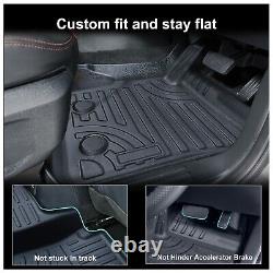 For Ford Ranger Wildtrak 2023-2024 D/CAB 3D Tailored Floor Mats TPE Rubber Tray