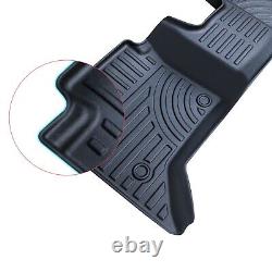 For Ford Ranger Wildtrak 2023-2024 D/CAB 3D Tailored Floor Mats TPE Rubber Tray