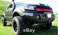 Ford Ranger 16+ Heavy Duty Front Bumper Upgrade With Led's Black Off Road