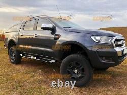 Ford Ranger Heavy Duty Side Steps Carbon Steel 2012 2023 T6 T7 T8 with TÜV/ABE