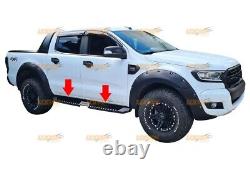 Ford Ranger Heavy Duty Side Steps Carbon Steel 2012 2023 T6 T7 T8 with TÜV/ABE