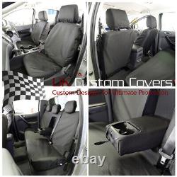 Ford Ranger Limited (2012+) Heavy Duty Front And Rear Seat Covers Black 155 156