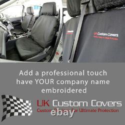 Ford Ranger Limited (2012+) Heavy Duty Front Seat Covers Inc Embroidery 155 Bem