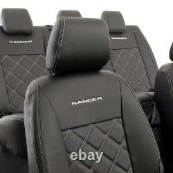 Ford Ranger Limited 2012+ Heavy Duty Leatherette All Seat Covers & Logo 873 874