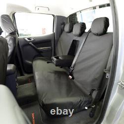 Ford Ranger Limited (2012+) Heavy Duty Rear Seat Covers Inc Embroidery 156 Bem