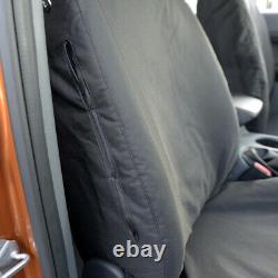 Ford Ranger Raptor (2019+) Heavy Duty Front And Rear Seat Covers Black 304 305