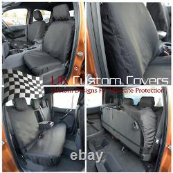 Ford Ranger Raptor Double Cab Heavy Duty (2019+) All Seat Covers Black 304 305