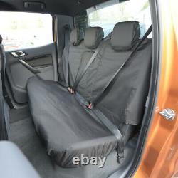 Ford Ranger Raptor Double Cab Heavy Duty Rear Seat Covers + Embroidery 305 Bem