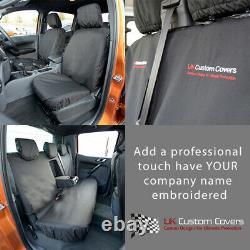 Ford Ranger Raptor Heavy Duty Front & Rear Seat Covers + Embroidery 304 305 Bem