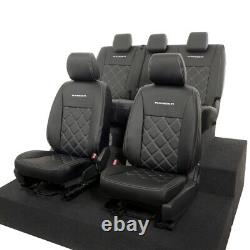 Ford Ranger T6 2012-18 Heavy Duty Leatherette All Seat Covers With Logo 873 874