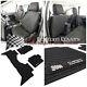 Ford Ranger T6 2012-2018 Tailored Front Seat Covers Rubber Floor Mats 521 155 B