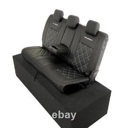 Ford Ranger T6 Heavy Duty Leatherette Rear Seat Covers With'ranger' Logo 874