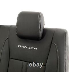 Ford Ranger T6 Heavy Duty Leatherette Rear Seat Covers With'ranger' Logo 876
