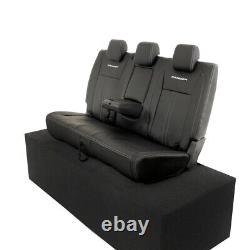 Ford Ranger T6 Heavy Duty Leatherette Rear Seat Covers With'ranger' Logo 876
