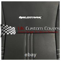 Ford Ranger T6 Wildtrack 2016-18 Heavy Duty Leatherette Seat Covers Logo 850 851