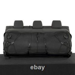 Ford Ranger T6 Wildtrak 2016-18 Heavy Duty Leather Rear Seat Covers Logo 849 Or