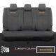 Ford Ranger T8 Wildtrack 2018+ Heavy Duty Leather Rear Seat Covers Logo 849 O
