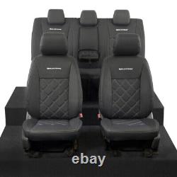 Ford Ranger T8 Wildtrak (2018+) Heavy Duty Leatherette Seat Covers Logo 835 836