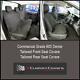 Ford Ranger Waterproof Heavy Duty Front & Rear Seat Covers Black 153 154 Hd
