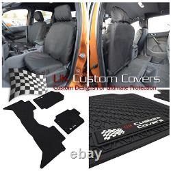 Ford Ranger Wildtrack (2018) Front Seat Covers And Free Rubber Mats 521 304 B