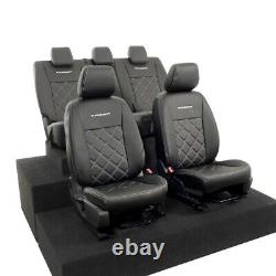 Ford Ranger Wildtrack Heavy Duty Leatherette All Seat Covers With Logo 873 874