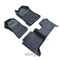 Front & Rear Car Floor Mats Rubber For Ford Ranger T9 2023-2024 WIldtrak Raptor