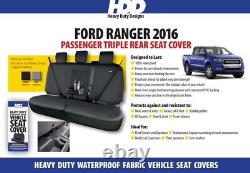 HDD Tailored Fit Ford Ranger 2016 Rear Seat Cover 601 Heavy Duty Designs