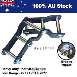 Heavy Duty 2 Lift Rear Shackles kit for Ford Ranger PX PX2 PX3 2012-2022 4WD