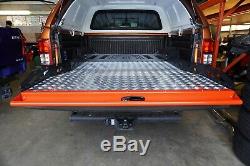 Heavy Duty Load Bed Chequered Sliding Tray For Ford Ranger T6 2012+ D-cab