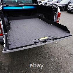 Heavy Duty Load Bed Metal Sliding Tray In Black For Ford Ranger T6 Dcab 2019 +