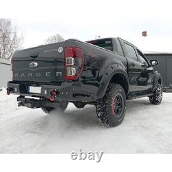 Heavy Duty Steel Rear Bumper with Extended Sides for Ford Ranger