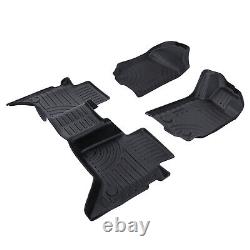 Heavy Duty Tailored Floor Mats Rubber For Ford Ranger 2015-2018 Double Cab T7