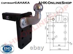 Heavy Duty Towbar USA Hitch Adapter 2 Height Adjustable Ford Ranger II 06-11