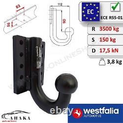 Height Adjustable Flange Tow ball Hitch 4 hole 56x83mm for FORD Ranger III 12