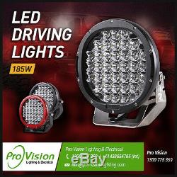 LED Driving Lights 1x 185w Heavy Duty CREE 12/24v Brightest on the Market Today