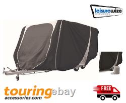 Leisurewize Caravan Cover (17ft x 19ft) Heavy Duty All Weather Breathable Grey